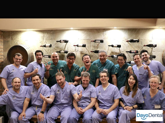 US trained dentist teaching American dentist for live dental implant surgery in Tijuana, Mexico